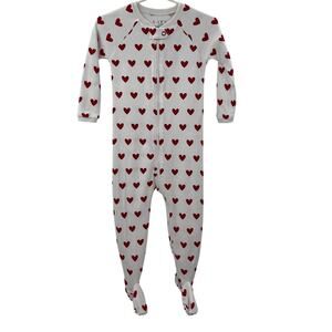 LAKE Pajamas Baby Pajamas Red Heart 18-24 Months